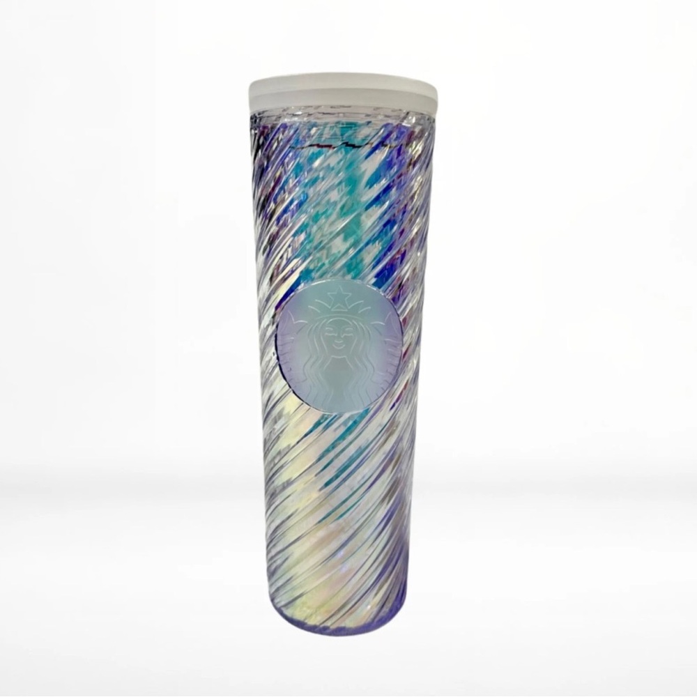 Starbucks Swirl Tumbler with Blue and Purple Hues
